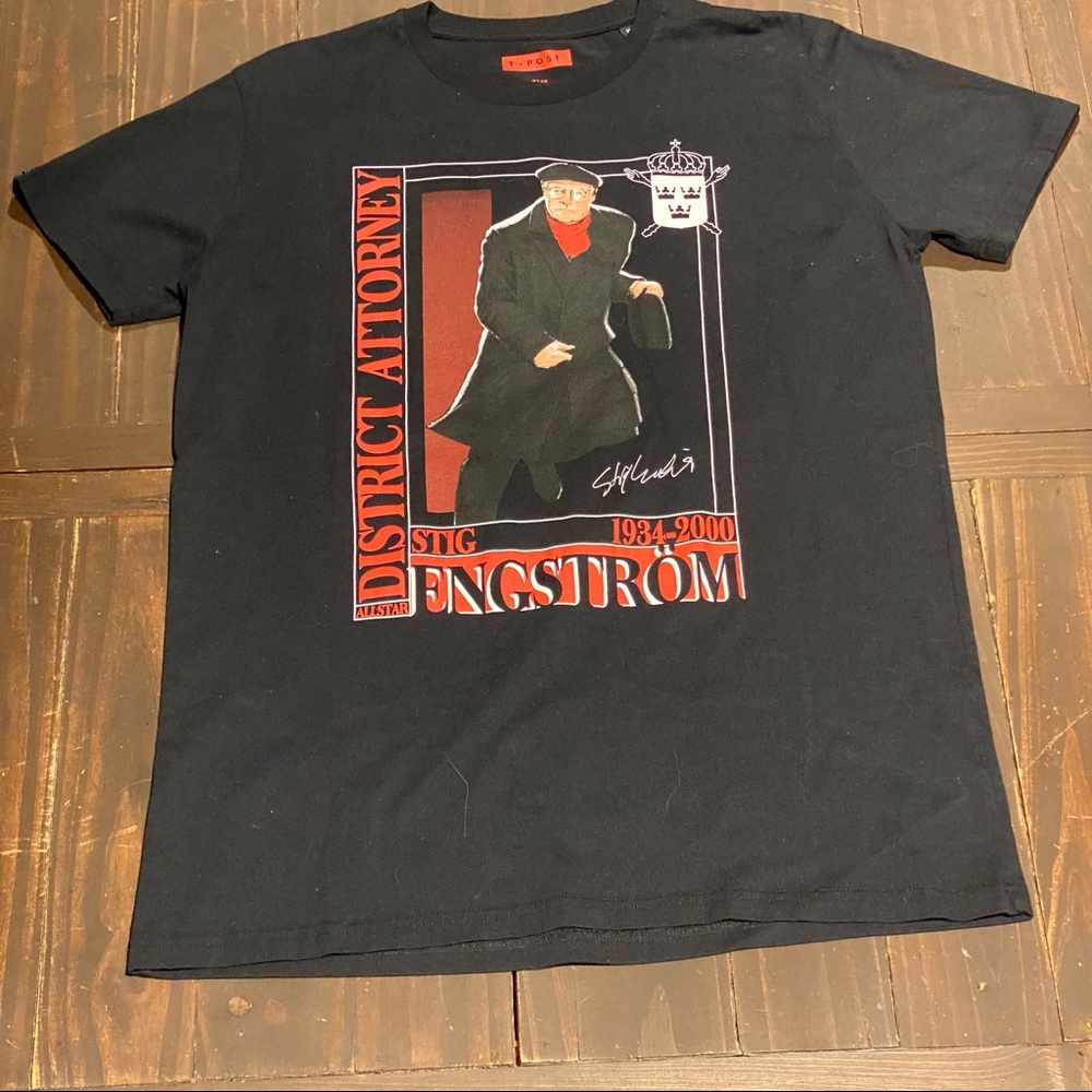 District Attorney Stig Engstrom Black T-Shirt